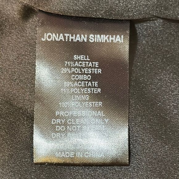 Jonathan Simkhai Black Fitted Blazer with Notched Lapels size 0 - Picture 12 of 17